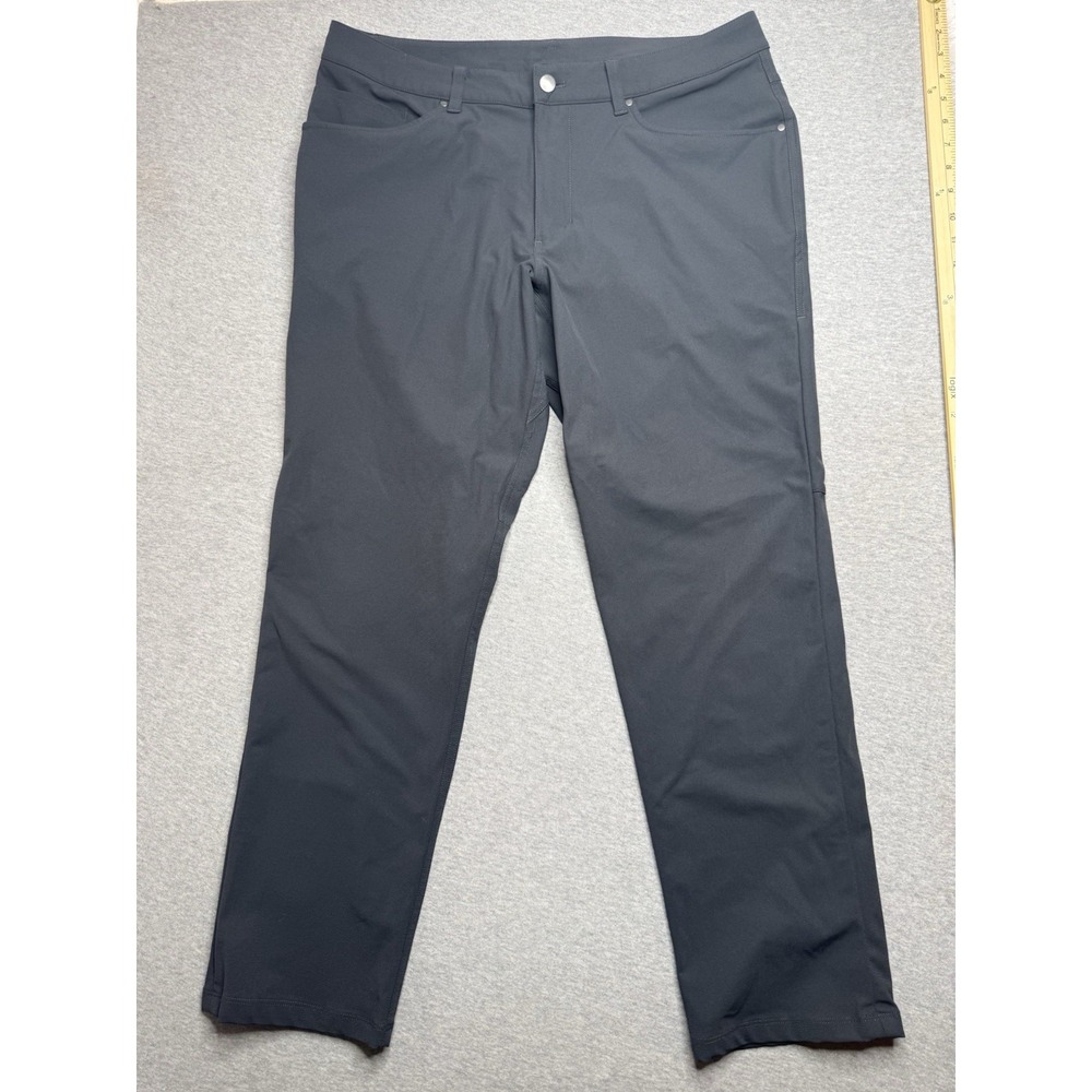 Lululemon 34 ABC Pants Classic Warpstreme Trench Khaki Blue M5ADDS‎